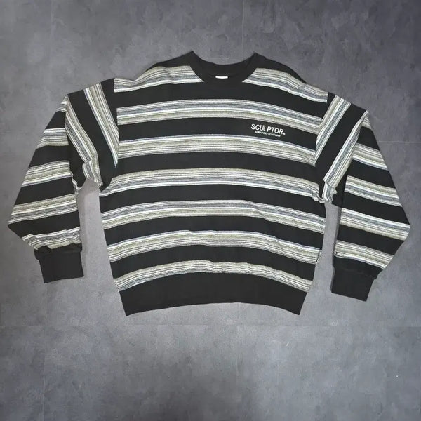 [BUNJANG] SCULPTOR Stripe Sweatshirt / SCULPTOR 스트라이프 스웨트셔츠