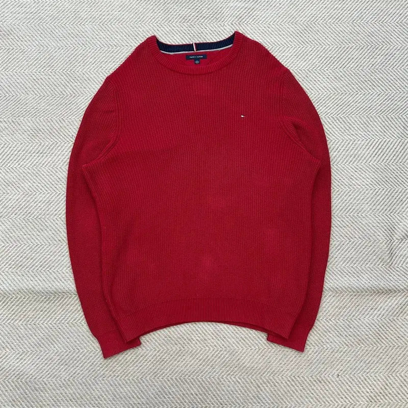 [BUNJANG] Tommy Hilfiger Plain Logo Knit / 타미힐피거 플레인 로고 니트 r4657