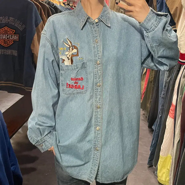 [BUNJANG] IM Vintage Denim Shirt / [IM] 빈티지 데님 셔츠