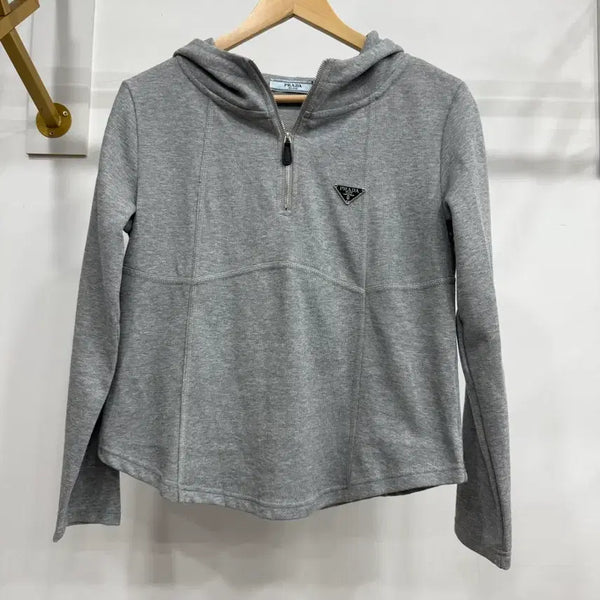 [BUNJANG] Women's Zip-Up Hoodie - Grey / 여성 집업 후드 그레이66까지