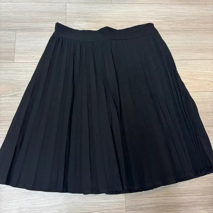 [BUNJANG] Marimarket Pleated Mini Skirt - Black / 마리마켓 주름 스커트 블랙