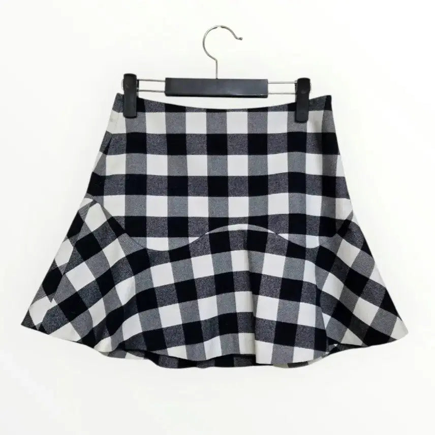 [BUNJANG] Women's Check Mini Skirt Size 55 / 55 여성 스커트 미니 스커트 치마 체크 스커트 여자 스커트