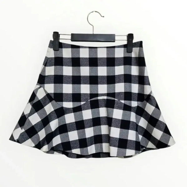 [BUNJANG] Women's Check Mini Skirt Size 55 / 55 여성 스커트 미니 스커트 치마 체크 스커트 여자 스커트