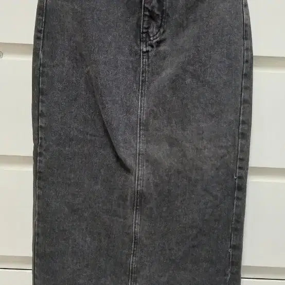 [BUNJANG] Black Denim Long Skirt / 흑청 데님 롱 스커트