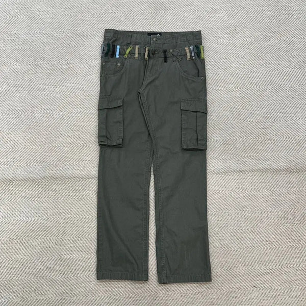 [BUNJANG] Jungle Storm Multi Belt Cargo Pants / 정글스톰 멀티 벨트 카고 팬츠 r4667