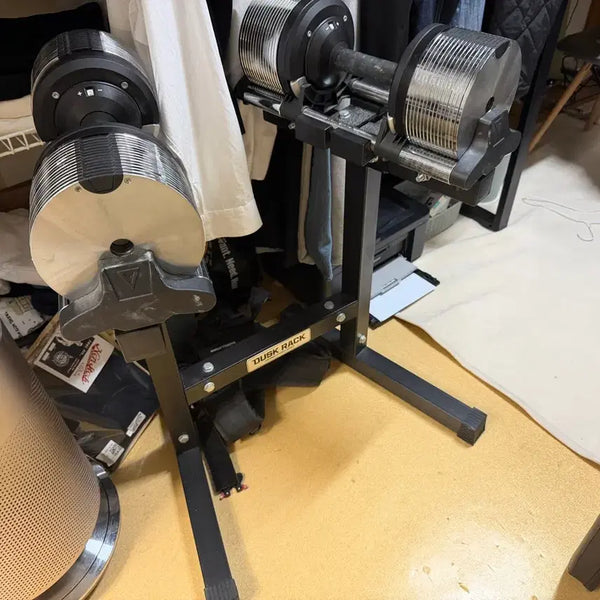 [BUNJANG] TheScratch Quick Dumbbell 32kg x2 with Stand / 더스크랙 원퀵덤벨 32kg x2 + 거치대 팔아요~!(무게조절덤벨)