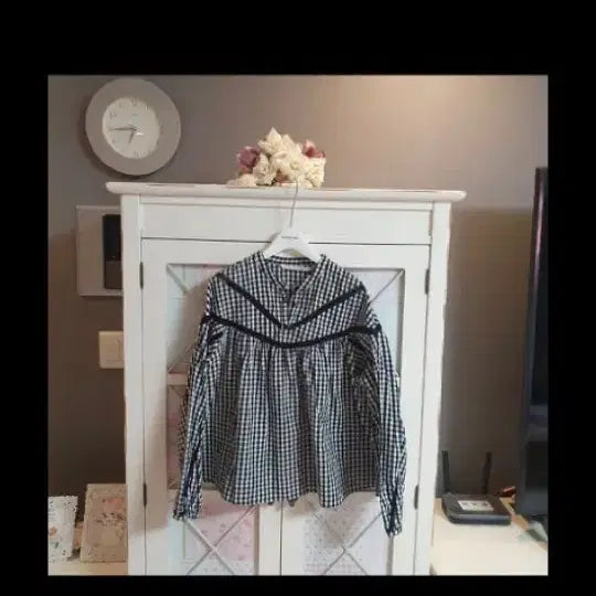 [BUNJANG] Zara Check Pattern Blouse Shirt / 자라 블라우스 셔츠/55-날씬66