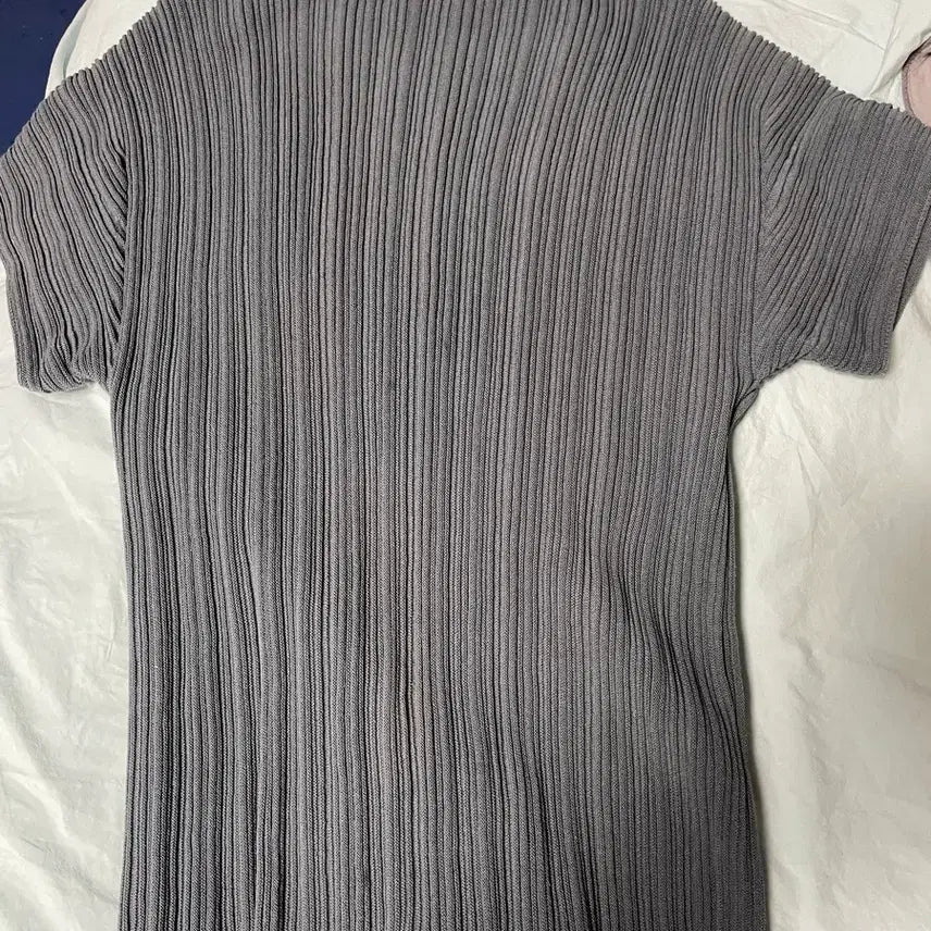 [BUNJANG] Le917 Pleated Top - Grey / 르917 플리츠 탑
