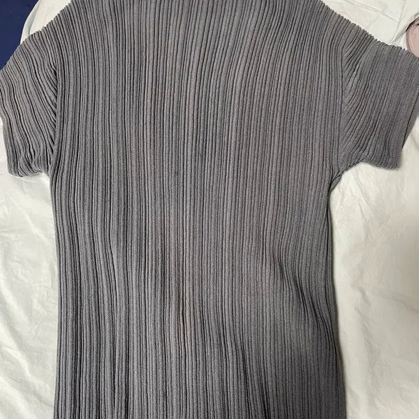 [BUNJANG] Le917 Pleated Top - Grey / 르917 플리츠 탑