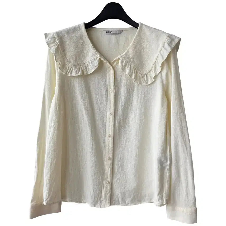 [BUNJANG] MIXXO Big Collar Blouse / F/미쏘 빅카라 블라우스