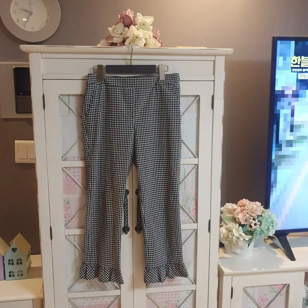 [BUNJANG] Kenneth Lady Check Slacks (Size 26-27) / 케네스레이디 슬랙스/26-27