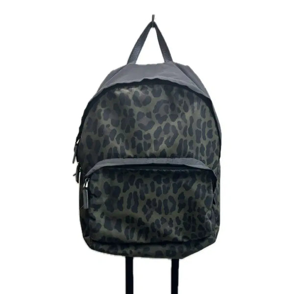 [BUNJANG] Prada Leopard Nylon Backpack Khaki Black / 프라다 PRADA 레오파드 나일론 백팩 카키 블랙