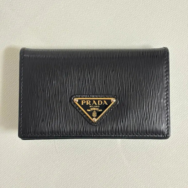 [BUNJANG] Prada Saffiano Bi-fold Wallet with Triangle Logo / 프라다 사피아노 반지갑 삼각로고
