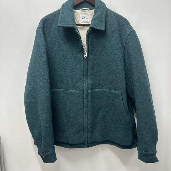 [BUNJANG] Zara Wool Jacket Green Size 105 / {만원빈티지 최저가}자라 울 자켓 그린 105