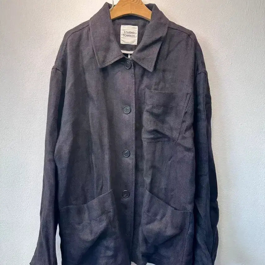 [BUNJANG] Studio Tomboy Herringbone Work Jacket / 스튜디오 톰보이 헤링본 워크 자켓 (55~66)