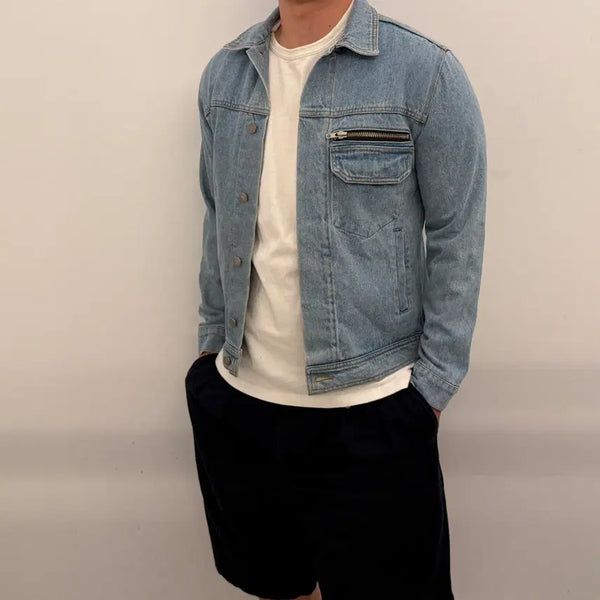 [BUNJANG] Andersson Bell Hidden Button Denim Jacket / 앤더슨벨 히든버튼 데님 자켓