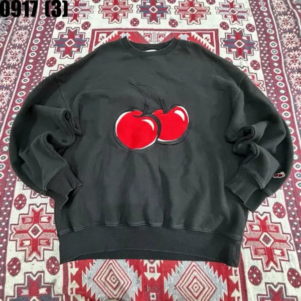 [BUNJANG] Kirsh Cherry Sweatshirt Black Size 1 / 키르시 맨투맨 블랙 체리 1 9/17