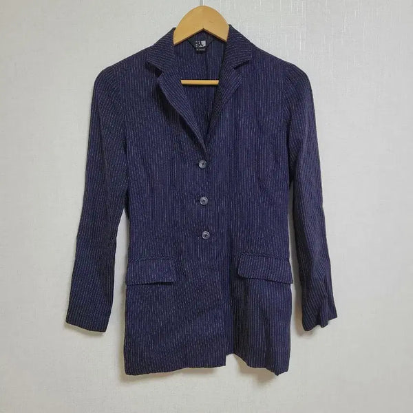 [BUNJANG] Navy Striped Jacket / 씨 자켓