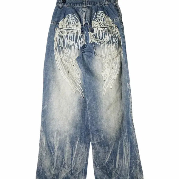 [BUNJANG] Jaded London Wing Denim Pants / 제이디드 런던 윙 데님 팬츠