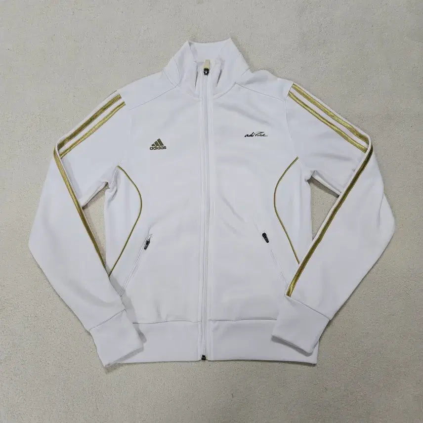 [BUNJANG] Adidas White/Gold Track Top Jersey / 아디다스 흰골 트랙탑 져지 급처