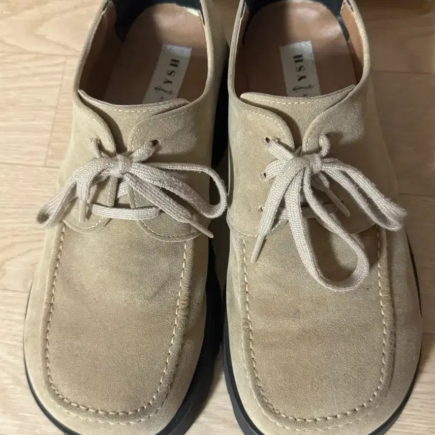 [BUNJANG] Suede Beige Loafers / 가을신발