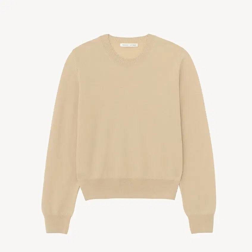 [BUNJANG] Moondal Soft Round Knit Beige / 문달 moondal 소프트 라운드 니트 베이지