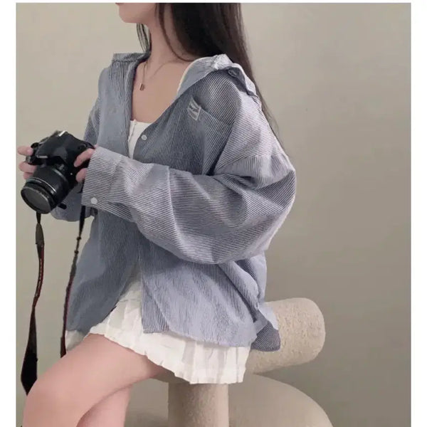 [BUNJANG] Loose Fit Hooded Shirt / 후드 루즈핏 셔츠 간절기 가을 에이블리 지그재그