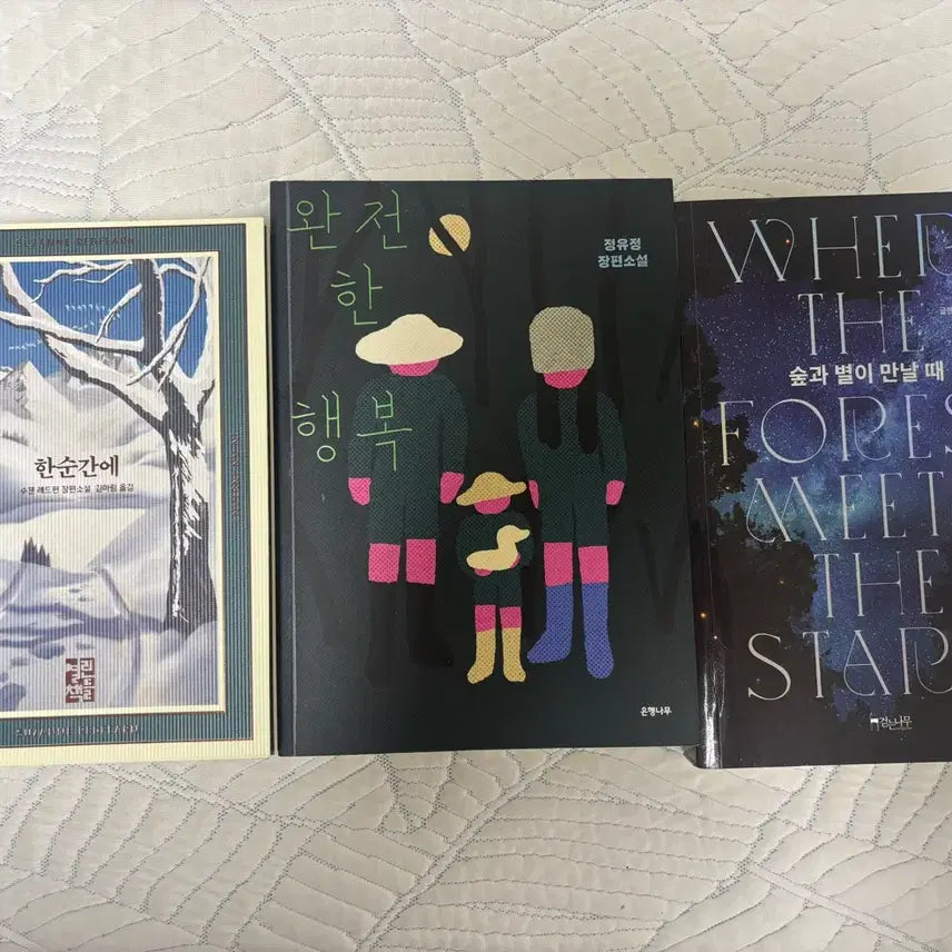 [BUNJANG] Various Novels Bundle / 소설 판매) 한순간에, 완전한 행복, 숲과 별이 만날 때