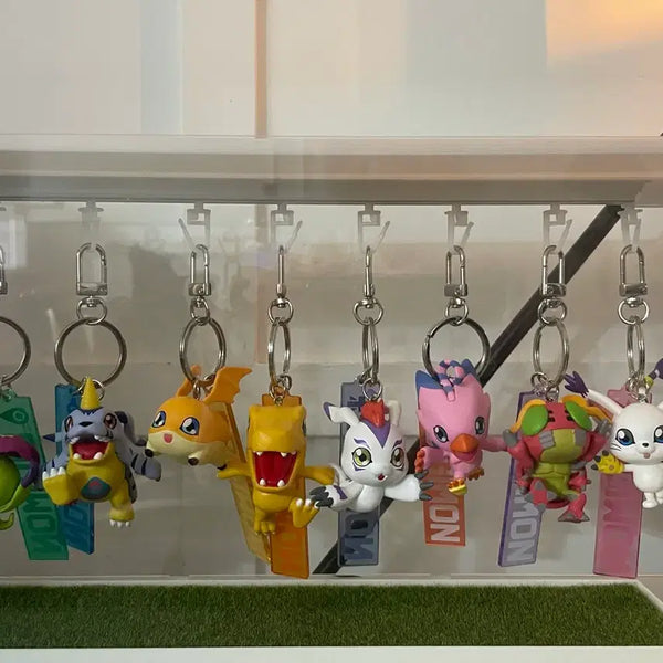 [BUNJANG] Digimon Figure Keychains Bundle Set / 디지몬 피규어 키링 일괄