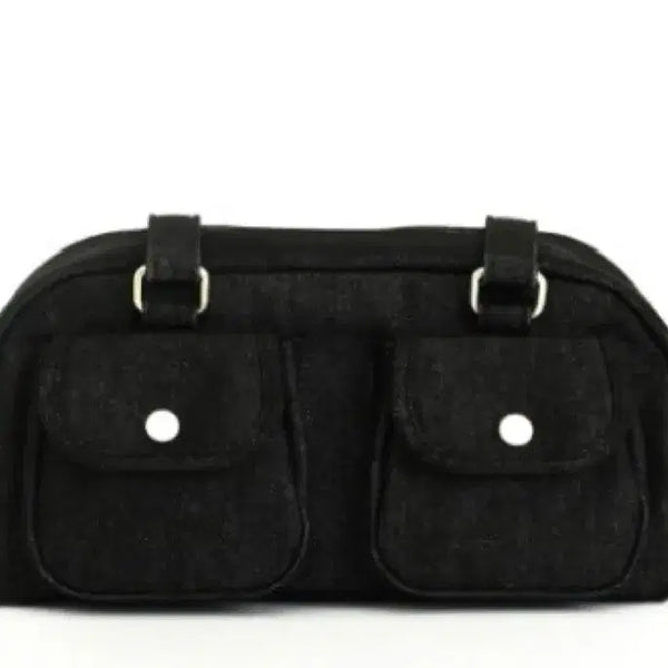 [BUNJANG] KUL Pocket Denim Bag (Black) / kul 큘 poket denim bag(black)