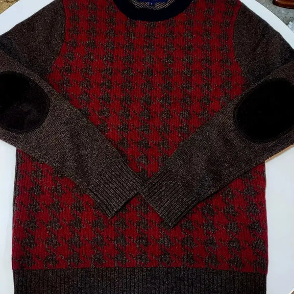 [BUNJANG] Tommy Hilfiger Check Pattern Knit Sweater / 타미힐피거 니트 스웨터