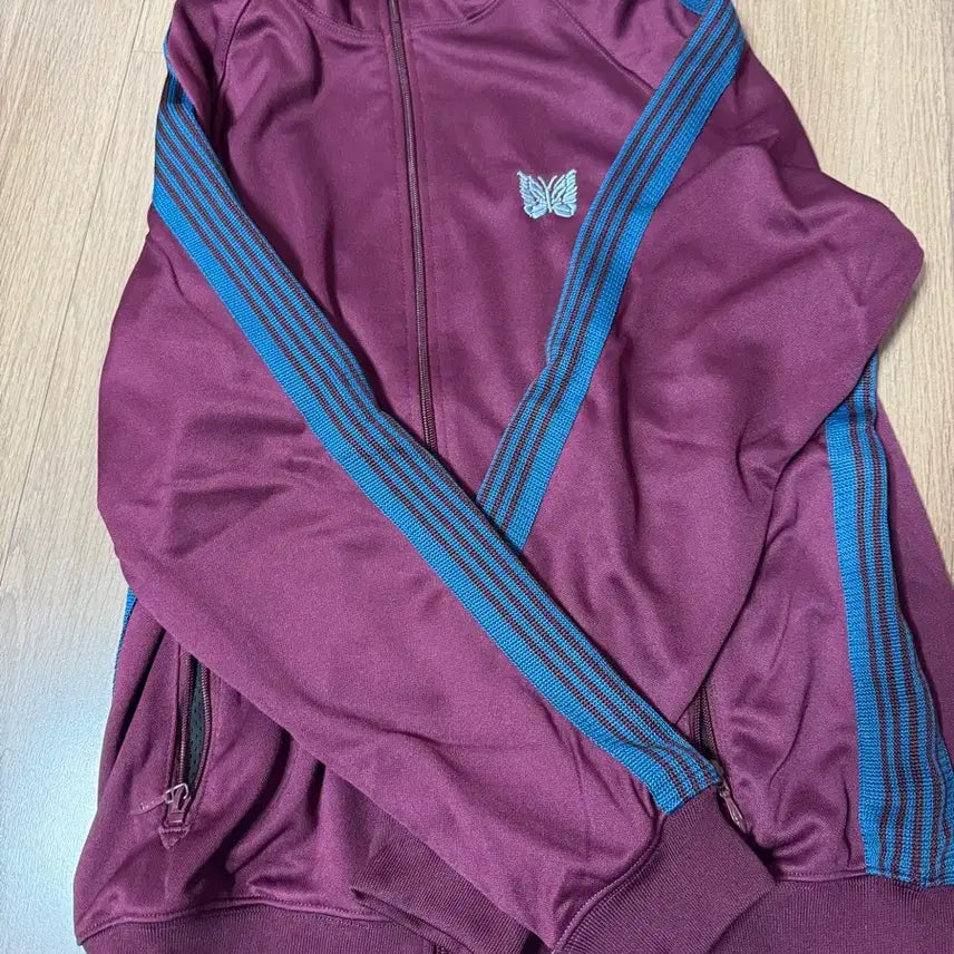 [BUNJANG] Needles Jacket Burgundy & Blue L Size / 니들스 자켓 버건디&블루 L 사이즈