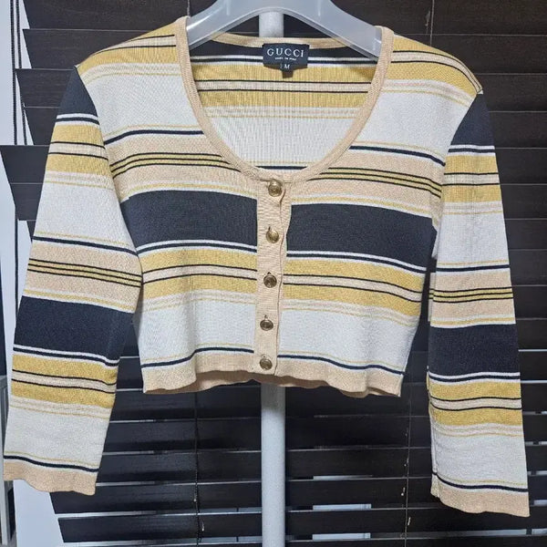 [BUNJANG] Gucci Authentic Cropped Cardigan / 구찌 정품 크롭 가디건