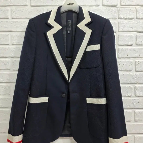 [BUNJANG] General Idea Piping Blazer Jacket (Size 46/95) / 제너럴 아이디어 파이핑 블레이저 자켓 (사이즈 46 / 95)