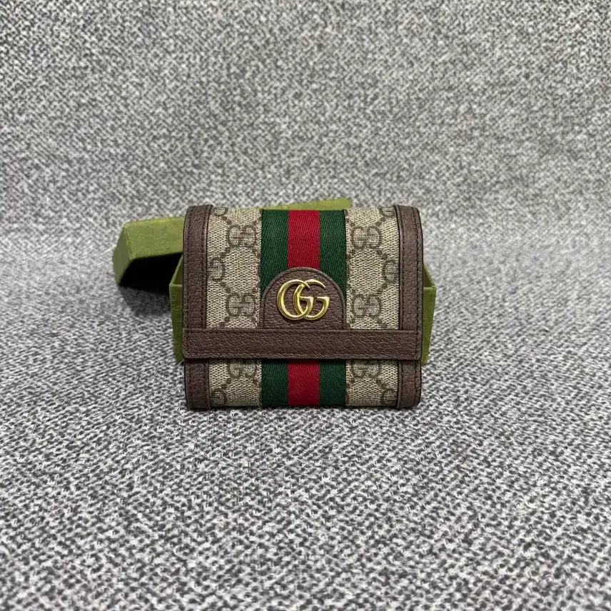 [BUNJANG] Gucci GG Ophidia Flap Medium Wallet / 새상품급 구찌 GG 오피디아 플랩 중지갑 지갑