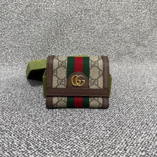 [BUNJANG] Gucci GG Ophidia Trifold Medium Wallet / 새상품급 구찌 GG 오피디아 3단 중지갑 지갑