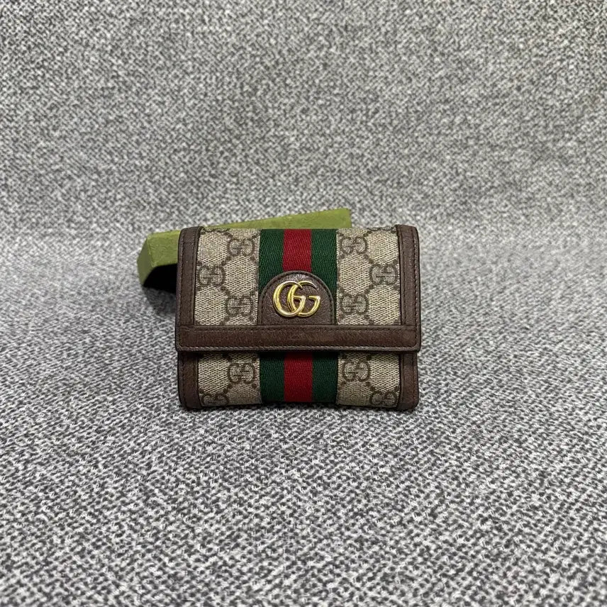 [BUNJANG] Gucci GG Ophidia Flap Women's Medium Wallet / 구찌 GG 오피디아 플랩 여성 중지갑 지갑