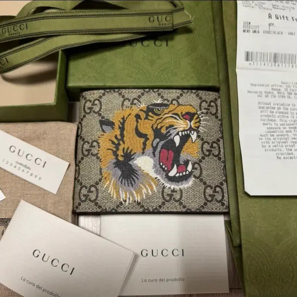[BUNJANG] Gucci Tiger Bifold Wallet / [새상품] 구찌 타이거 반지갑