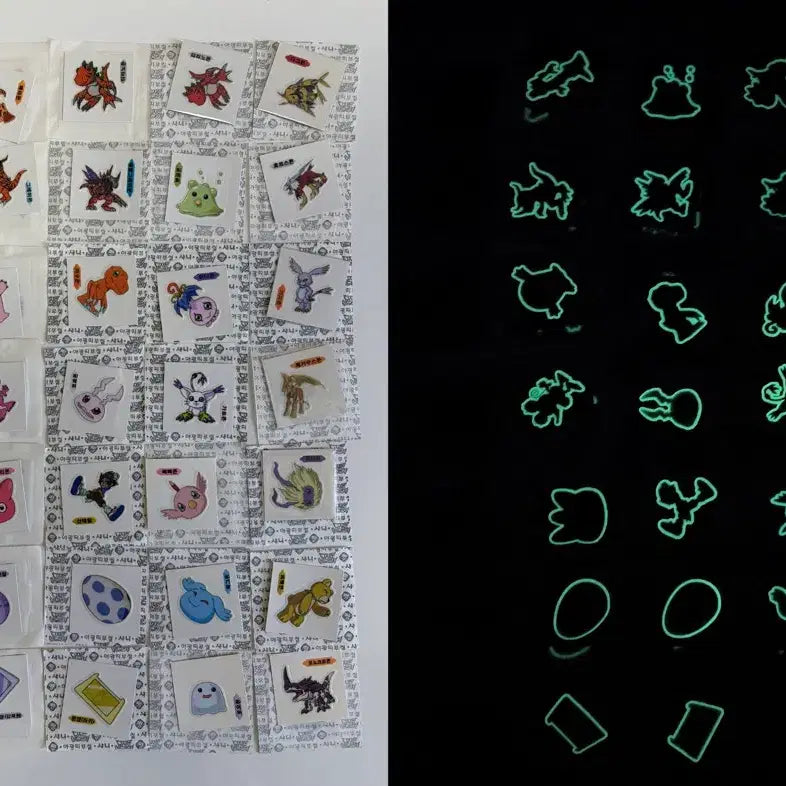 [BUNJANG] Digimon 99's Shiny Disc Sticker Set (Sealed) / 99년도 디지몬 구버전 띠부씰 미개봉
