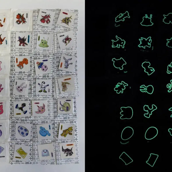 [BUNJANG] Digimon 99's Shiny Disc Sticker Set (Sealed) / 99년도 디지몬 구버전 띠부씰 미개봉