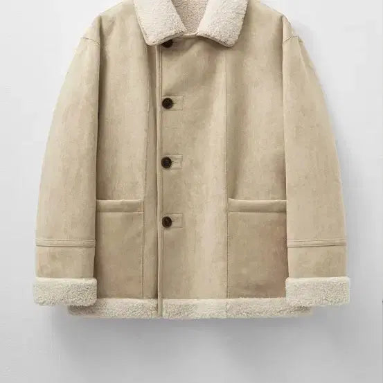 [BUNJANG] Mongdol Reversible Suede Mustang Beige / 몽돌 리버시블 스웨이드 무스탕 베이지 MDJK038BEIGE