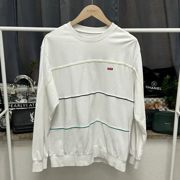[BUNJANG] Supreme White Sweatshirt / >정품 슈프림 화이트 맨투맨