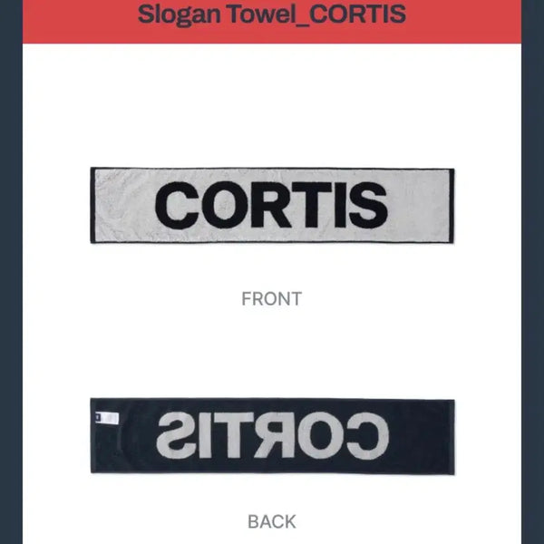 [BUNJANG] Cortis Slogan Towel (Sealed) / 코르티스 cortis 슬로건 타월 타올 미개봉 Slogan Towel_CORTIS