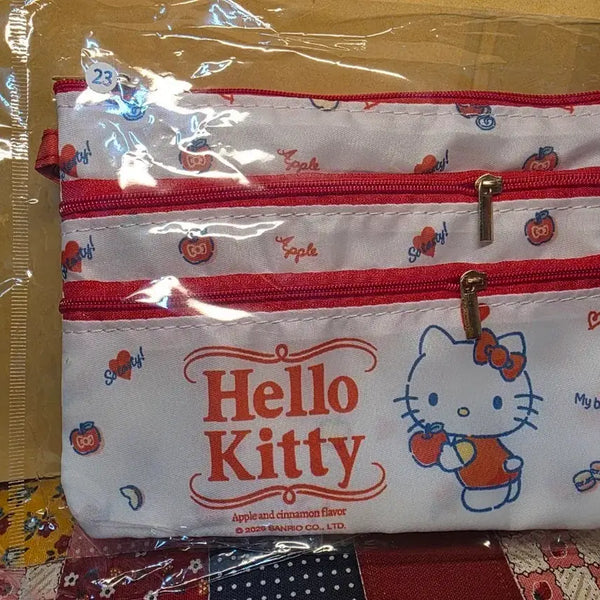 [BUNJANG] Sanrio Hello Kitty Multi-Pouch / 키티 2겹 파우치 산리오 지갑 가방 다용도 멀티백 여행 수납