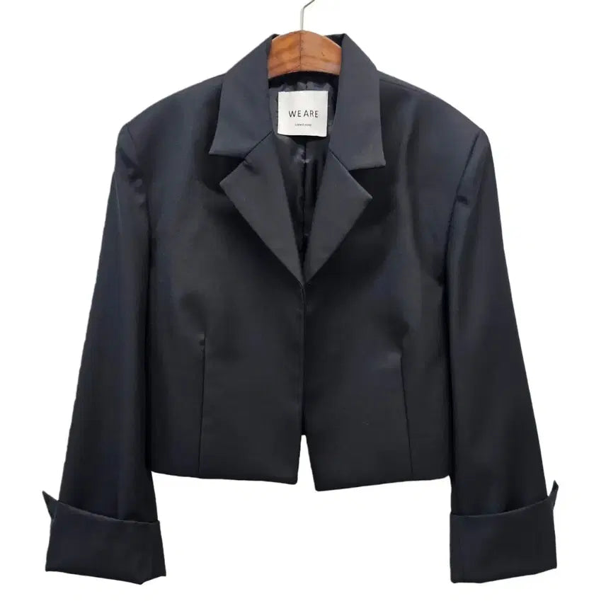 [BUNJANG] TURN UP Sleeve Crop Jacket / WE ARE 턴업 슬리브 크롭 자켓 d872
