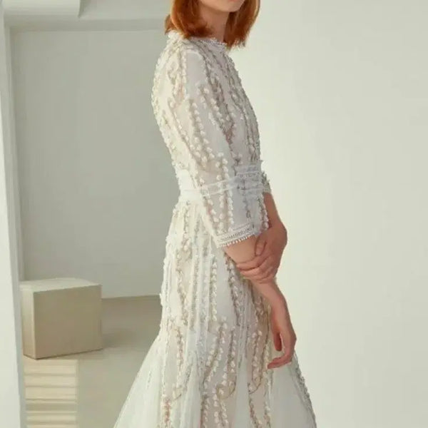 [BUNJANG] Satin S.Blanc Long Dress / 샤틴 에스블랑 원피스