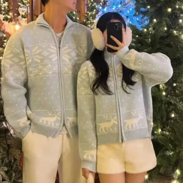[BUNJANG] Snow Nordic Zip-Up / 스노우 노르딕 집업