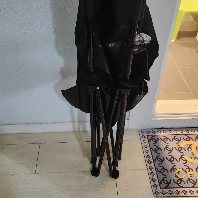 [BUNJANG] Folding Camping Chair - Black / 접이식 캠핑 의자 블랙