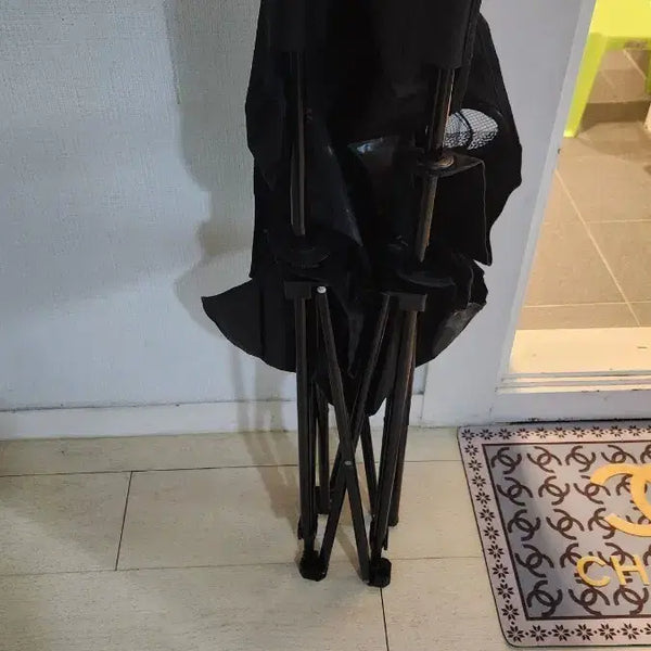 [BUNJANG] Folding Camping Chair - Black / 접이식 캠핑 의자 블랙