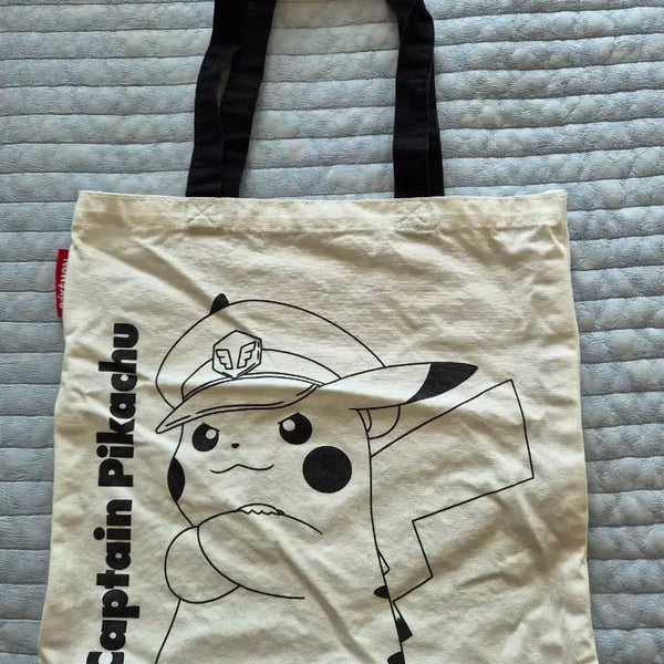 [BUNJANG] Pokemon Captain Pikachu Eco Bag / 포켓몬스터 캡틴 피카츄 에코백